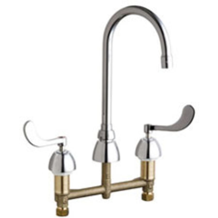 786-E35ABCP 8 in. Centers Commercial Grade High Arch Kitchen Faucet with Wrist Blade Handles