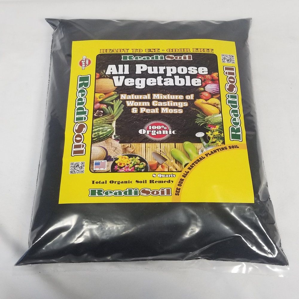 8 qt. 100 Percentage Organic Worm Castings All Purpose Veg. Blend