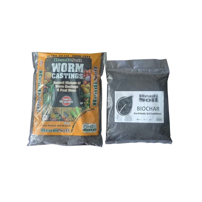 RS10-BC5 10 & 5 lbs Readi Soil Worm Castings & Biochar