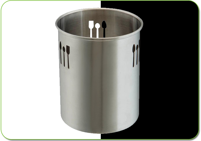 Picture of NuSteel TG-UH-15 Utensil Holder and Tool Cutout - 4 qt.