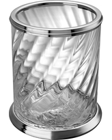 Picture of NuSteel REG8H Regal Glass &amp; Metal Wastebasket