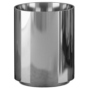 Picture of NuSteel MR8H Merlot Stainless Steel Waste Basket