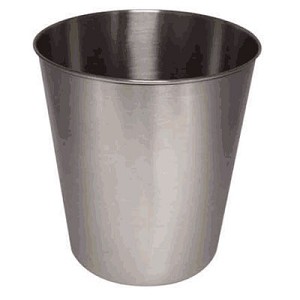 Picture of NuSteel TG8BH 9 qt Waste Basket Brushed Finish