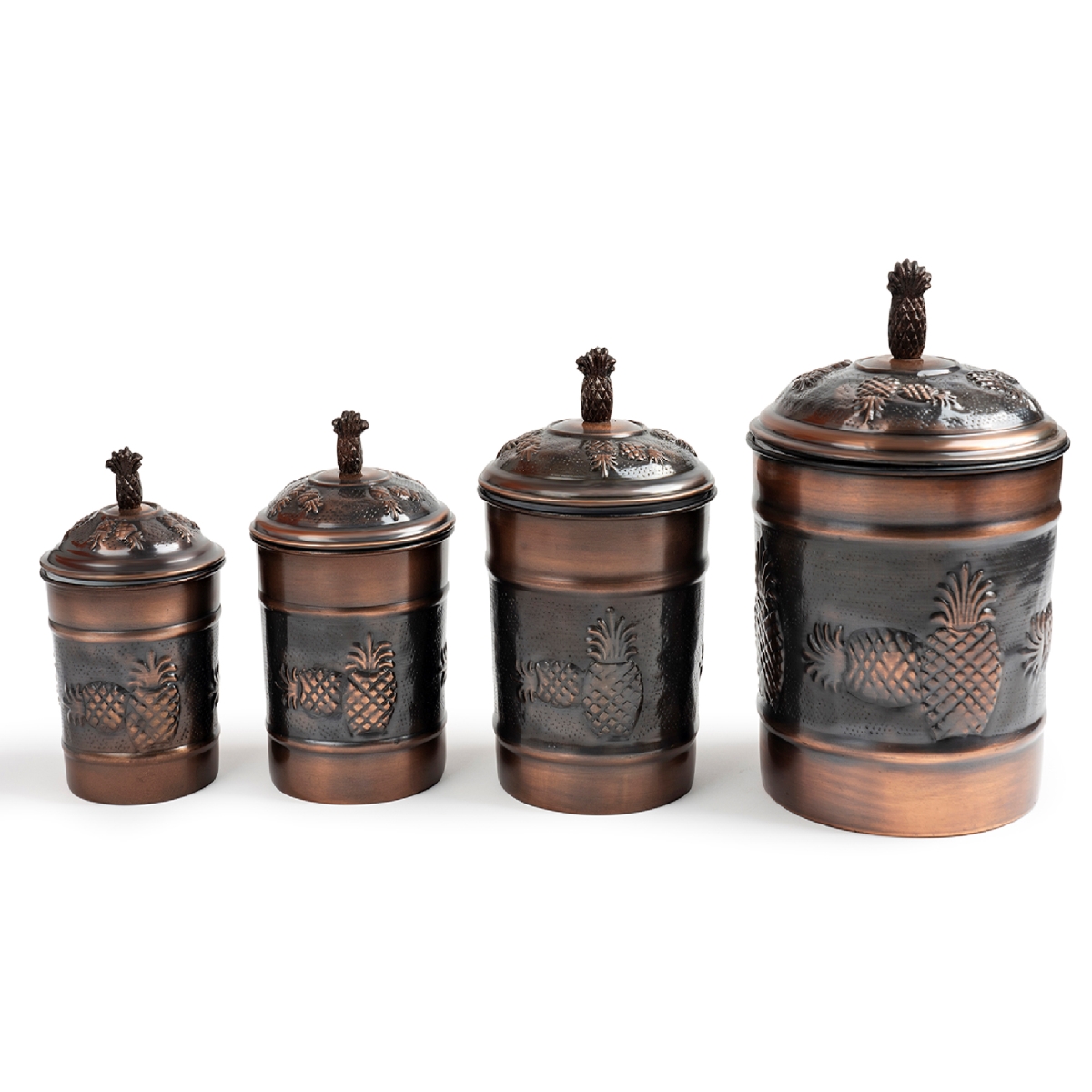 Picture of Nusteel TG-590AC-2 1.5 qt. Pineapple Antique Copper Canister