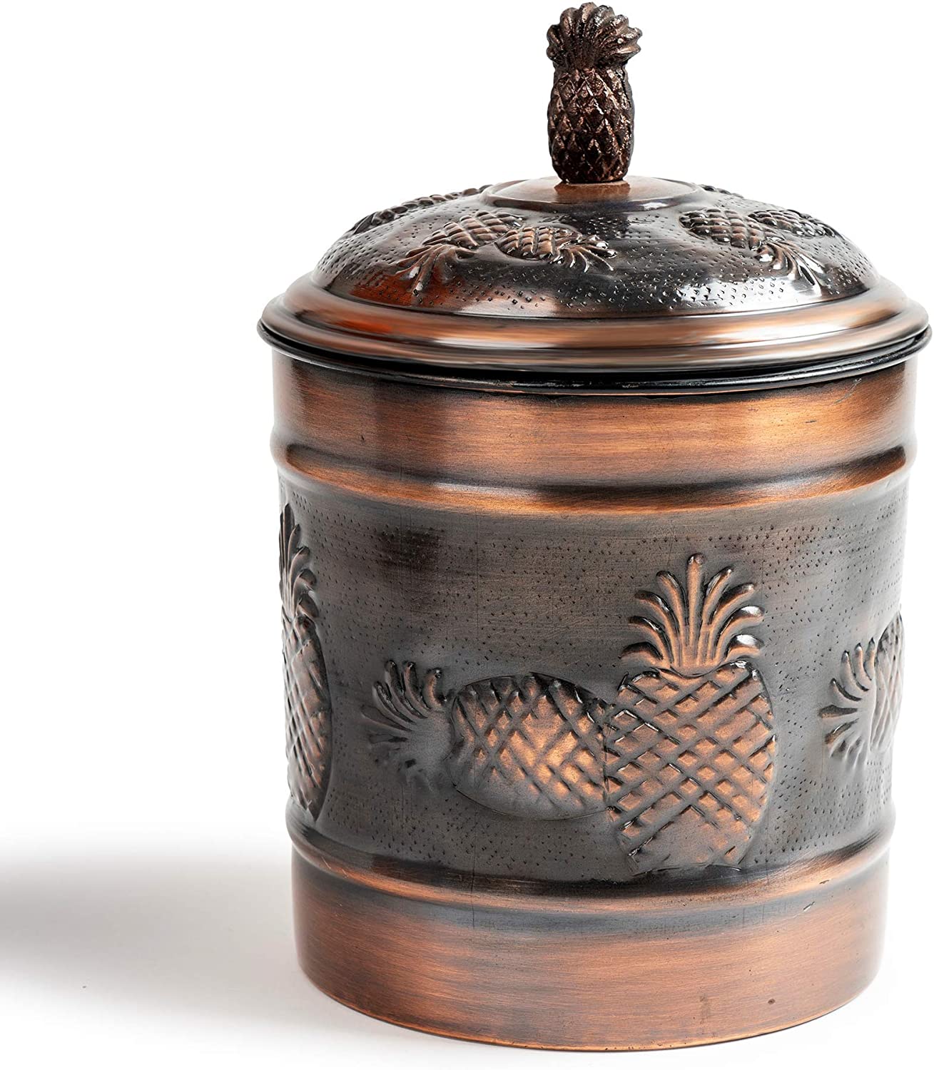 Picture of Nusteel TG-590AC-3 2 qt. Pineapple Antique Copper Canister