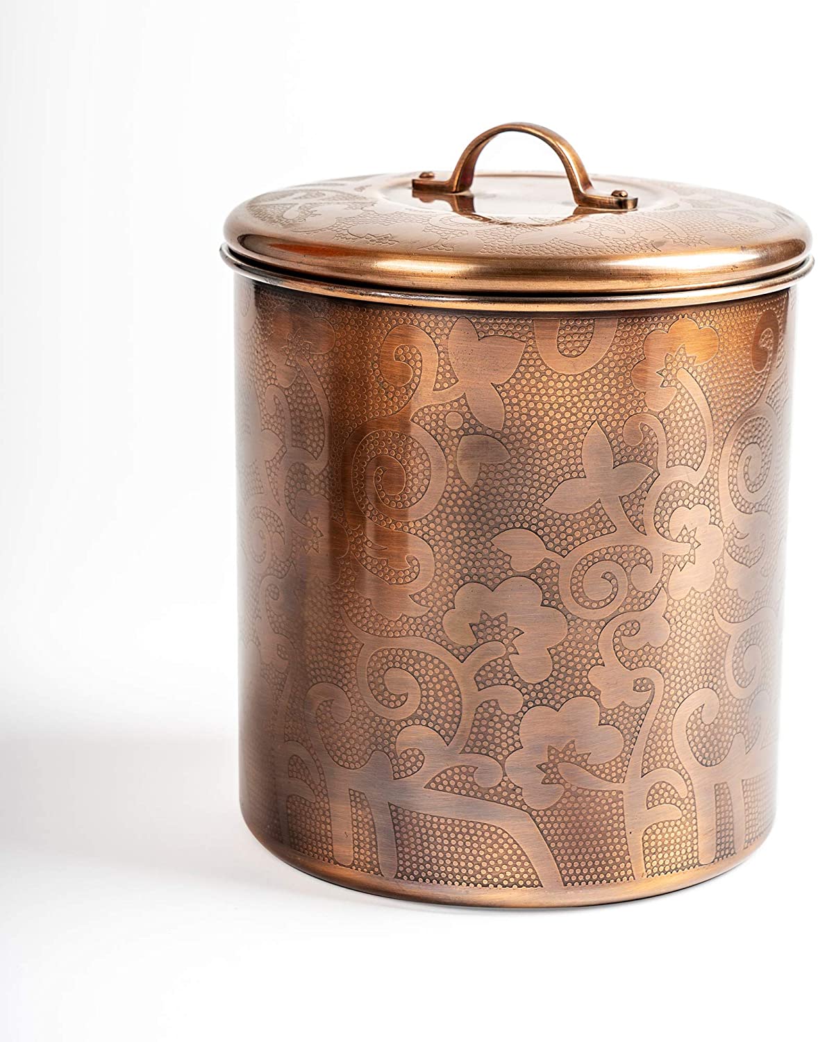 Picture of Nusteel TG-1392AC-1 1 qt. Etched Antique Copper Canister