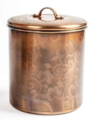 Picture of Nusteel TG-1392AC-1.5 1.5 qt. Etched Antique Copper Canister