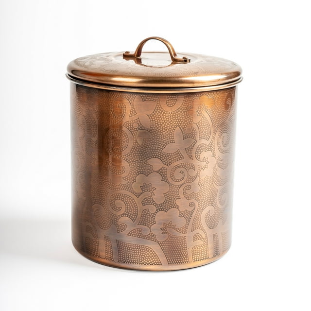 Picture of Nu Steel TG-1392AC-4 4 qt. Etched Canister, Antique Copper