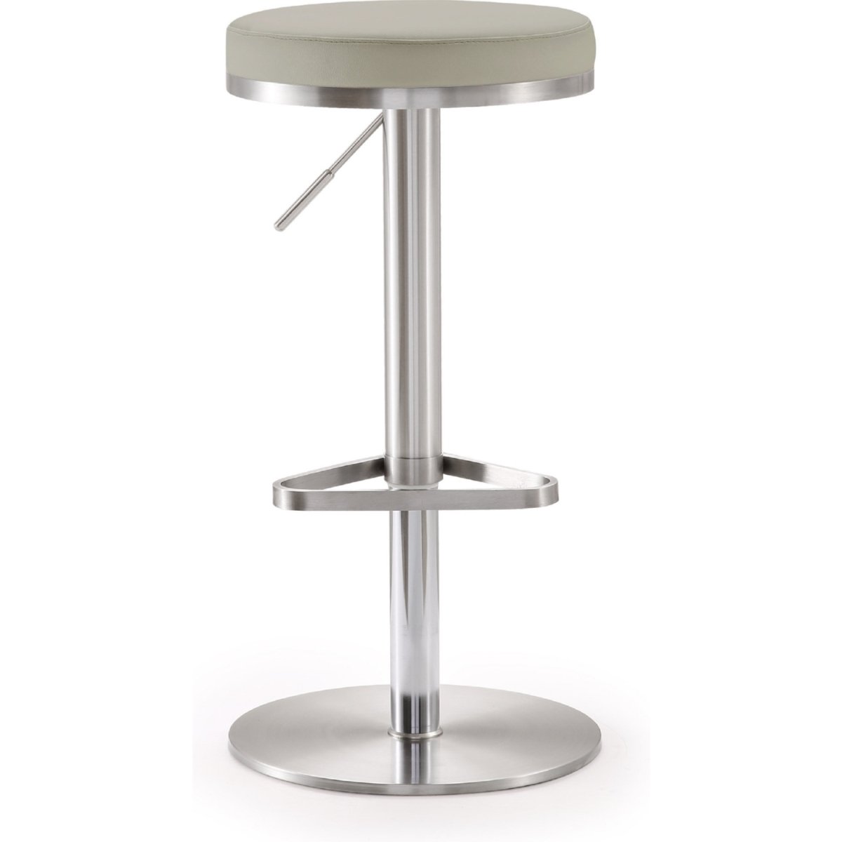 TOV-K3653 Fano Steel Barstool, Light Grey -  Tov Furniture