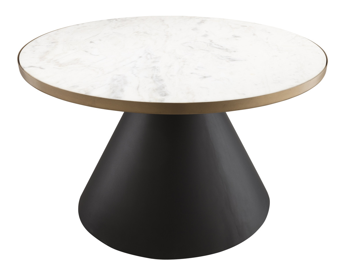 Picture of TOV Furniture TOV-OC18194 Richard Marble Cocktail Table - Black