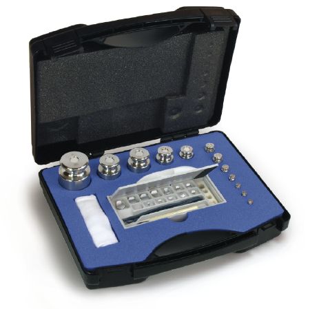 333-044 1 mg-200 g F2 Set of Weights in Plastic Box with Finely Turned Stainless Steel -  Kern