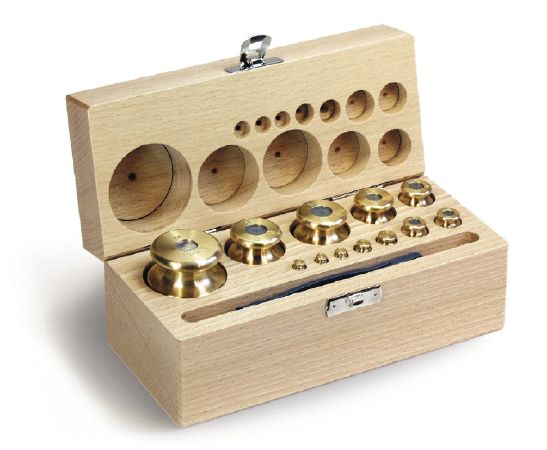 1 mg-10 kg M1 Set of Weight Finely Turned Brass Box