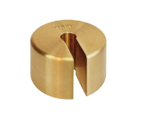 200 g M1 Class Slotted Weight Metric with Finely Turned Brass