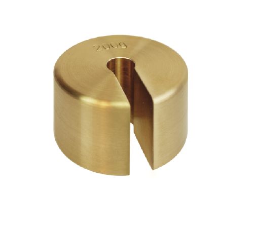 1 kg M1 Class Slotted Weight Metric with Finely Turned Brass