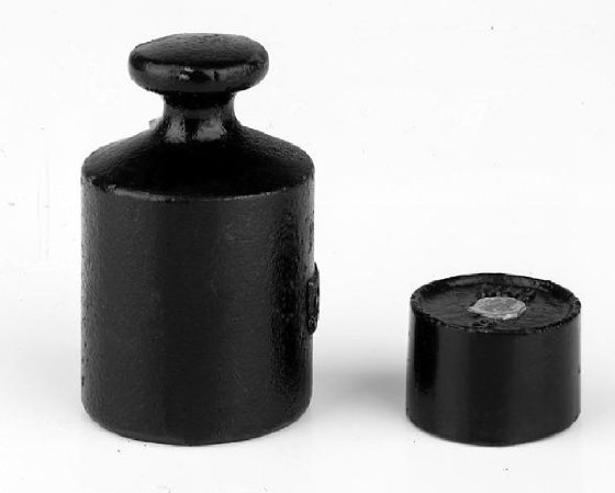 500 g M3 Class Cylindrical Calibration Test Weight with Lacquered Cast Iron
