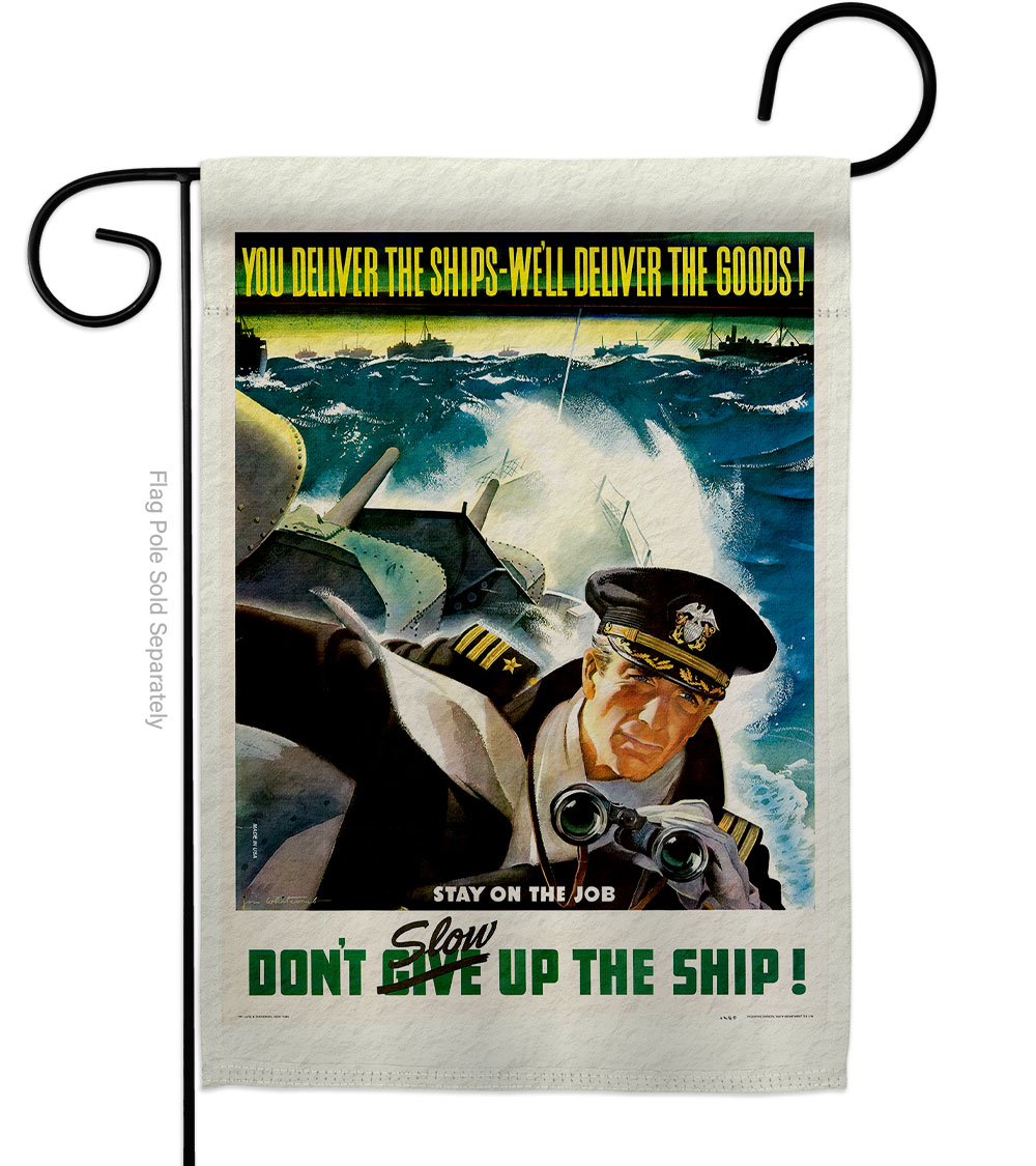 13 x 18.5 in. Dont Slow Up Garden Flag with Armed Forces Service Double-Sided Decorative Vertical Flags House Decoration Banner Yard Gift