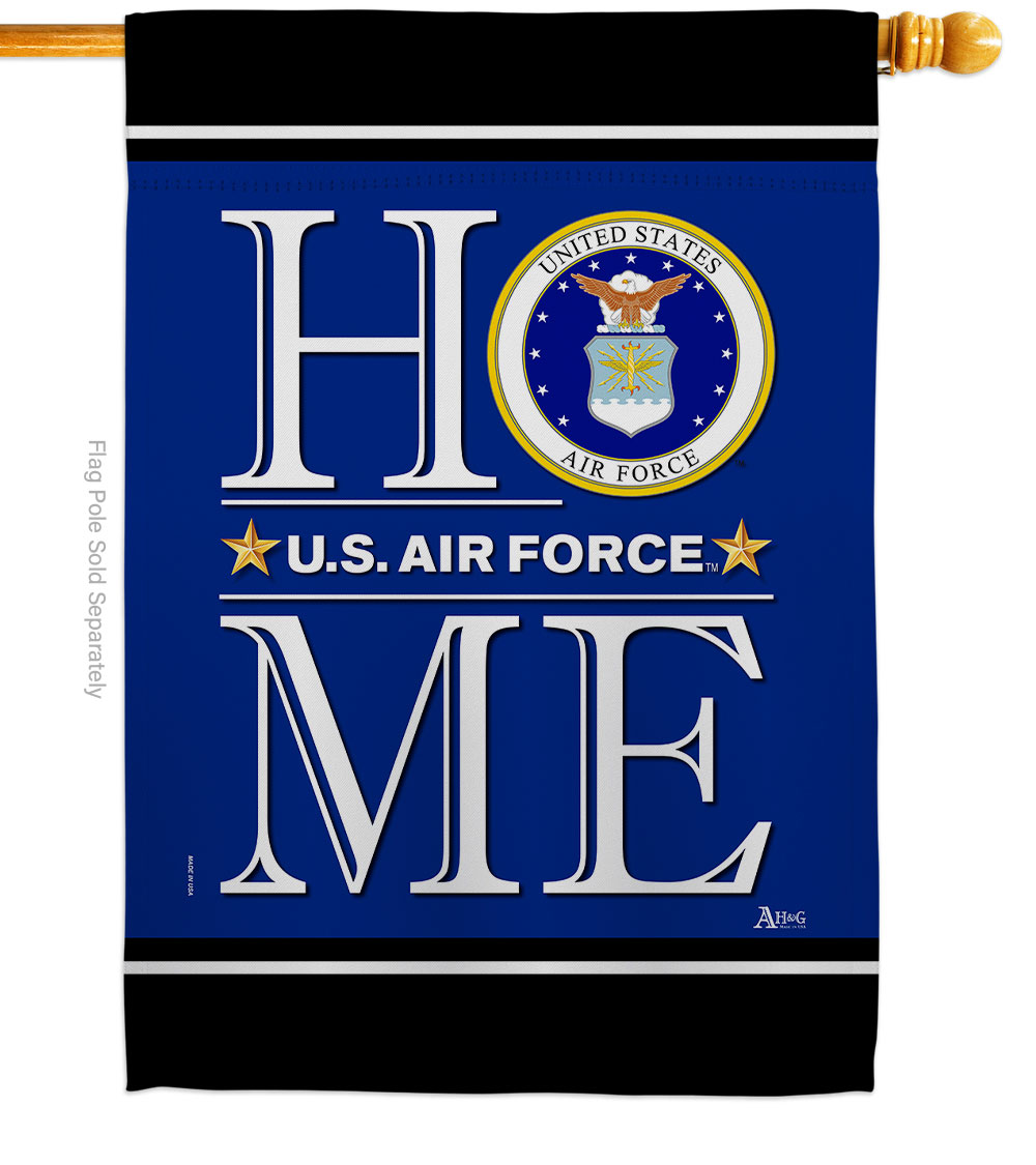 28 x 40 in. US Air Force Home House Flag with Armed Forces Double-Sided Decorative Vertical Flags Decoration Banner Garden Yard Gift