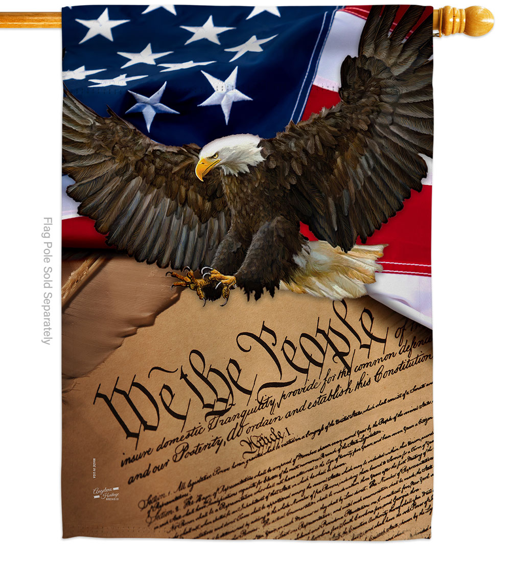 We the People House Flag - Double-Sided - 28 x 40 in.