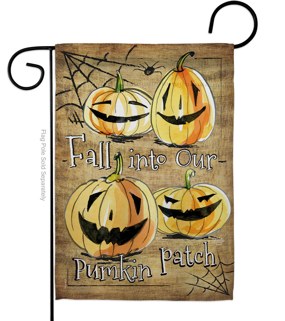 G191025-BO 13 x 18.5 in. Halloween Pumpkin Patch Garden Flag with Fall Double-Sided Decorative Vertical Flags House Decoration Banner Yard Gift