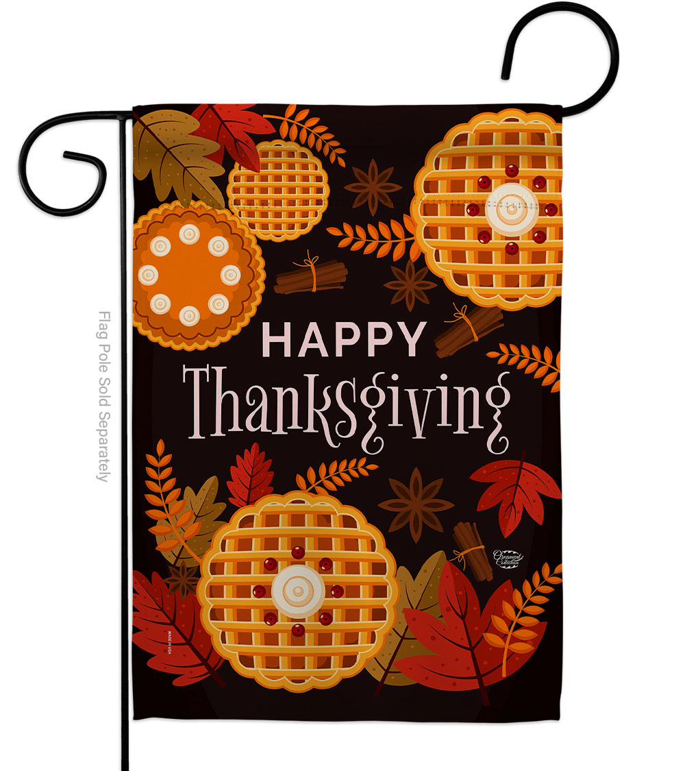 13 x 18.5 in. Thanksgiving Leaves Garden Flag with Fall Double-Sided Decorative Vertical Flags House Decoration Banner Yard Gift