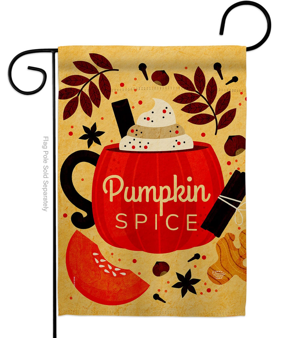 13 x 18.5 in. Fall Drinks Garden Flag with Harvest & Autumn Double-Sided Decorative Vertical Flags House Decoration Banner Yard Gift