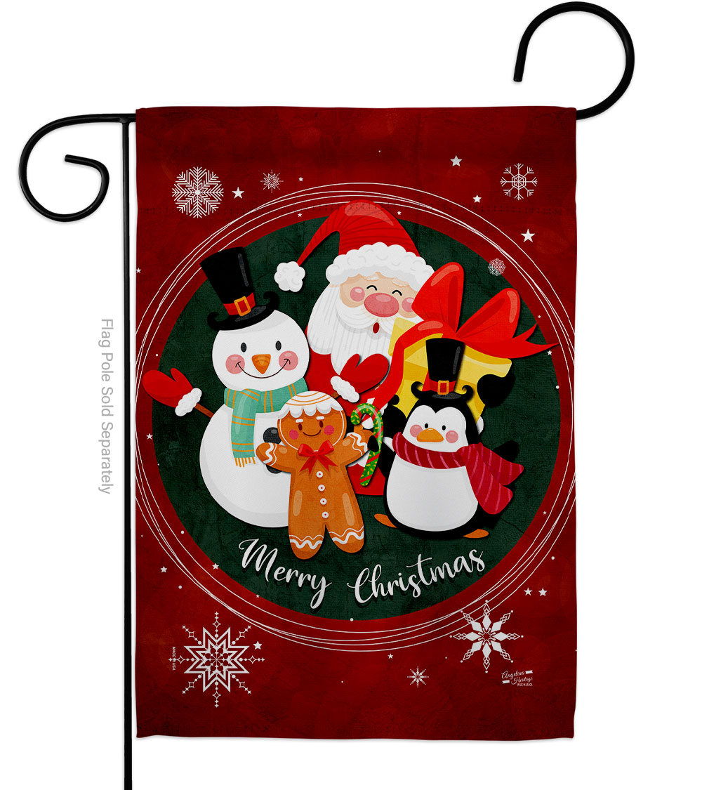 G135617-BO 13 x 18.5 in. Holidays friends Garden Flag with Winter Christmas Double-Sided Decorative Vertical Flags House Decoration Banner Yard Gift
