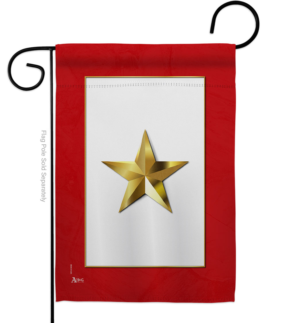 Picture of Americana Home & Garden G141082-BO 13 x 18.5 in. Gold Star Garden Flag for Armed Forces Military Service Double-Sided Decorative Vertical Flags & House Decoration Banner Yard Gift
