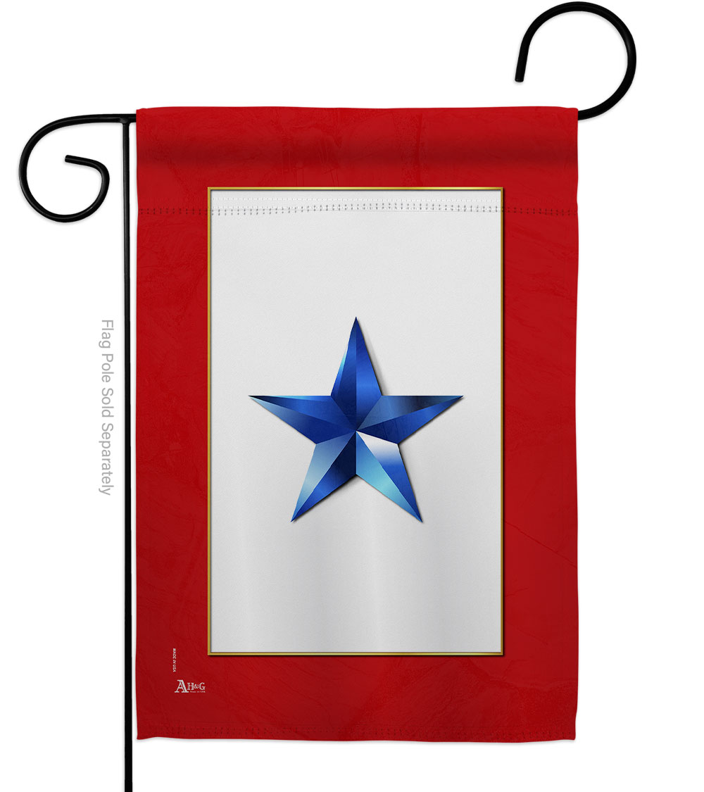 Picture of Americana Home & Garden G141083-BO 13 x 18.5 in. Blue Star Garden Flag for Armed Forces Military Service Double-Sided Decorative Vertical Flags & House Decoration Banner Yard Gift