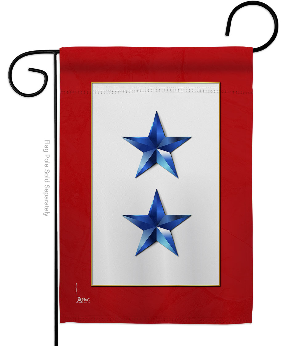 Picture of Americana Home & Garden G141085-BO 13 x 18.5 in. 2 Blue Stars Garden Flag for Armed Forces Military Service Double-Sided Decorative Vertical Flags & House Decoration Banner Yard Gift