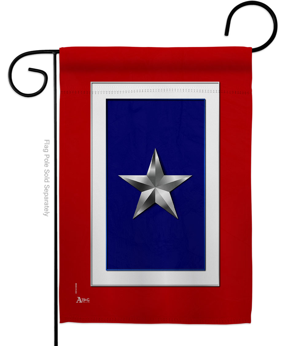 Picture of Americana Home & Garden G141092-BO 13 x 18.5 in. Silver Star Garden Flag for Armed Forces Military Service Double-Sided Decorative Vertical Flags & House Decoration Banner Yard Gift