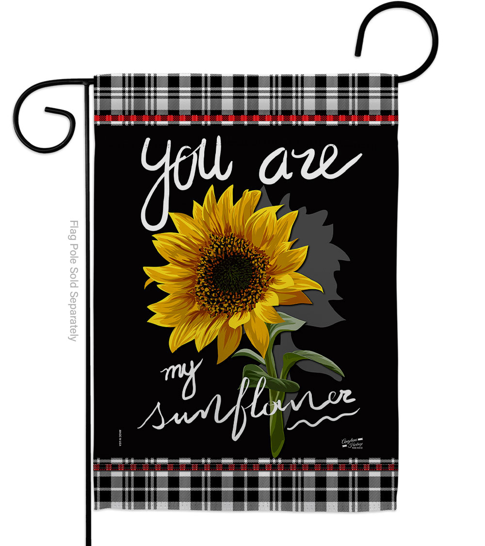 G135253-BO My Sunflower Floral Double-Sided Decorative Garden Flag, Multi Color
