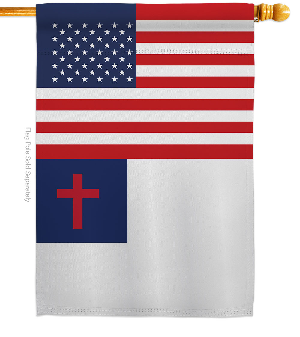 US Christian Religious Faith Double-Sided Garden Decorative House Flag, Multi Color