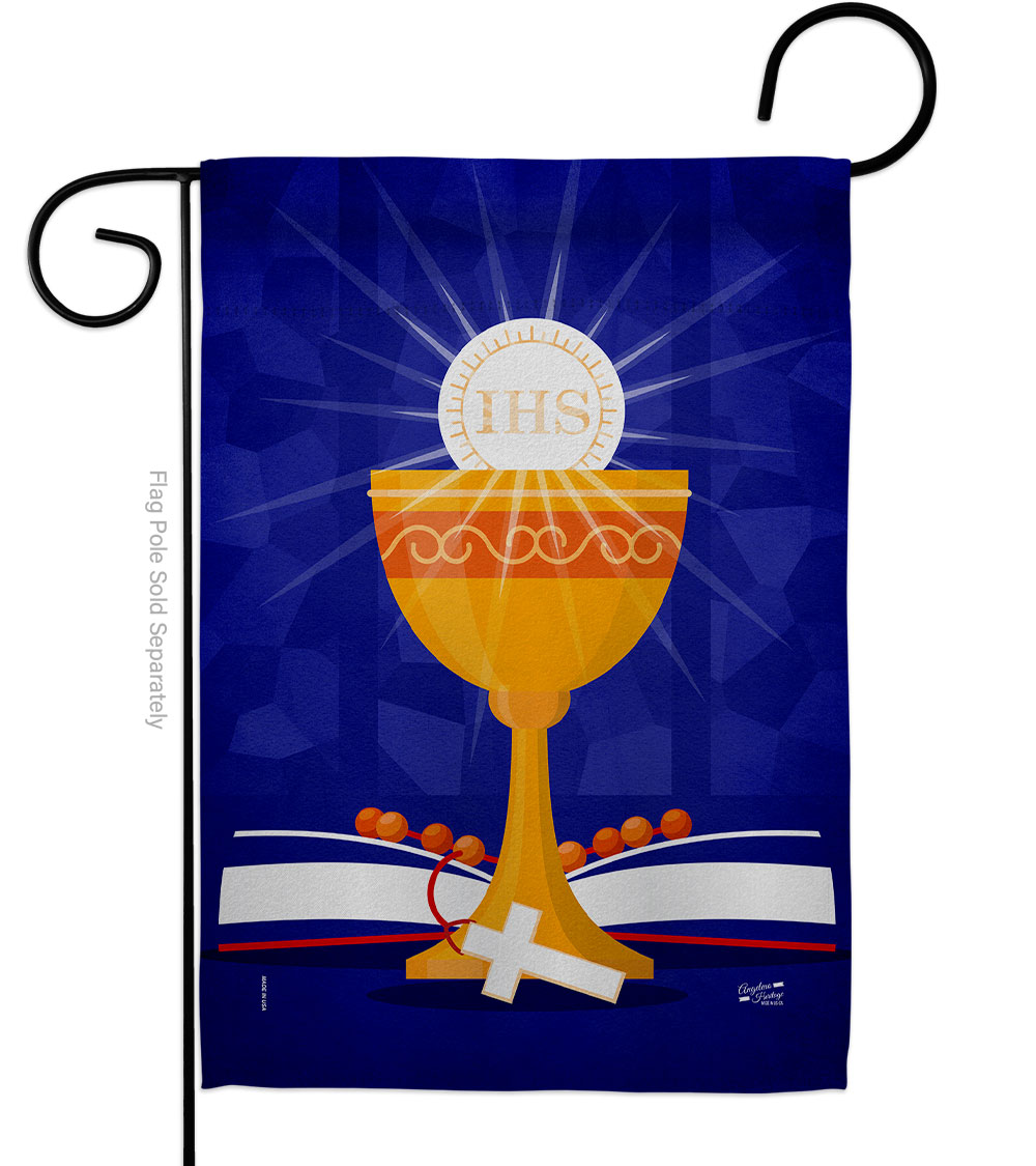 Jesus our Saviour Religious Faith Double-Sided Decorative Garden Flag, Multi Color