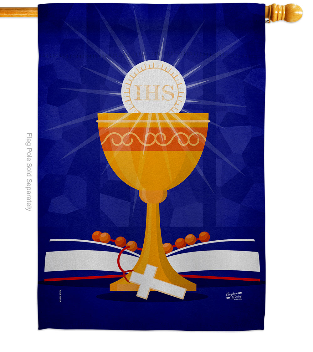 Jesus our Saviour Religious Faith Double-Sided Garden Decorative House Flag, Multi Color