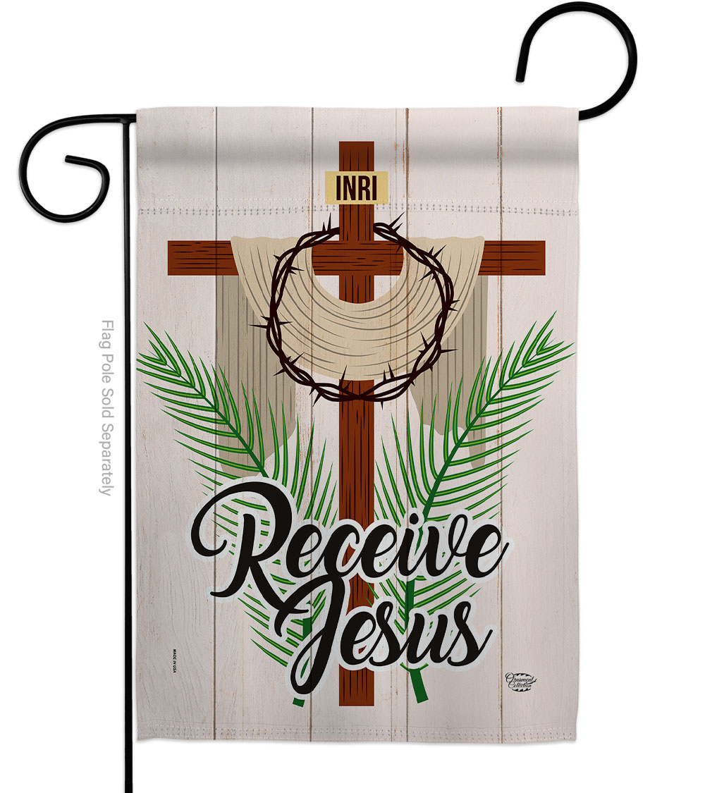 G190058-BO King of the Jews Religious Faith Double-Sided Decorative Garden Flag, Multi Color