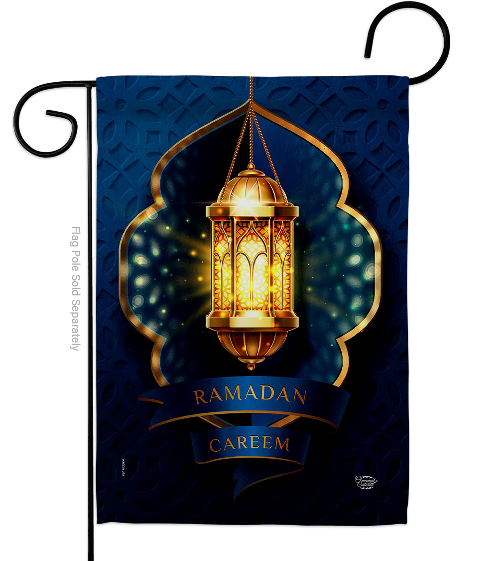 Blessed Ramadan Religious Double-Sided Decorative Garden Flag, Multi Color