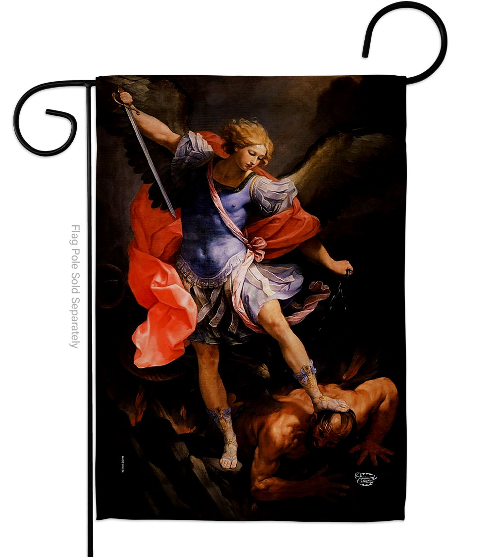 Archangel Religious Faith Double-Sided Decorative Garden Flag, Multi Color