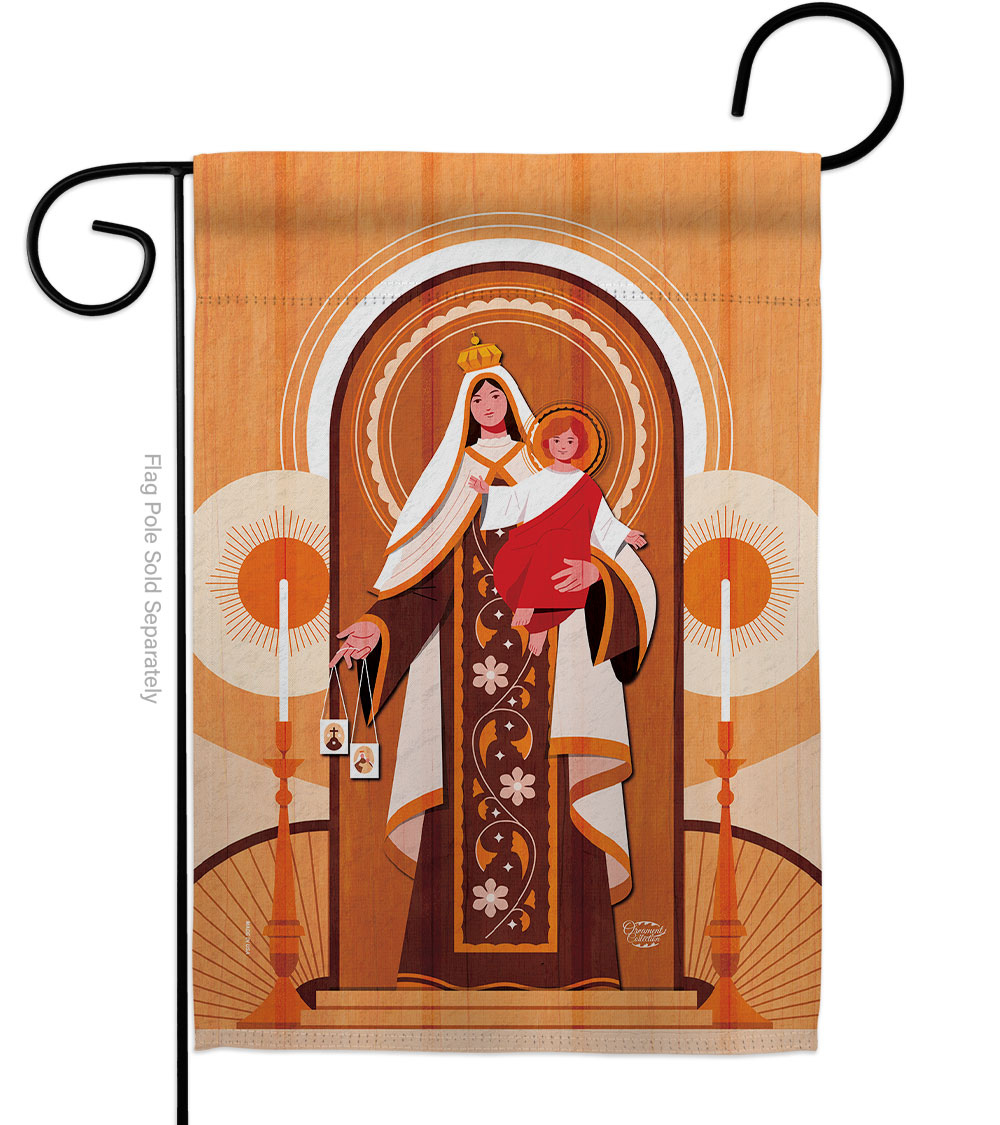 Mary & Child Religious Faith Double-Sided Decorative Garden Flag, Multi Color