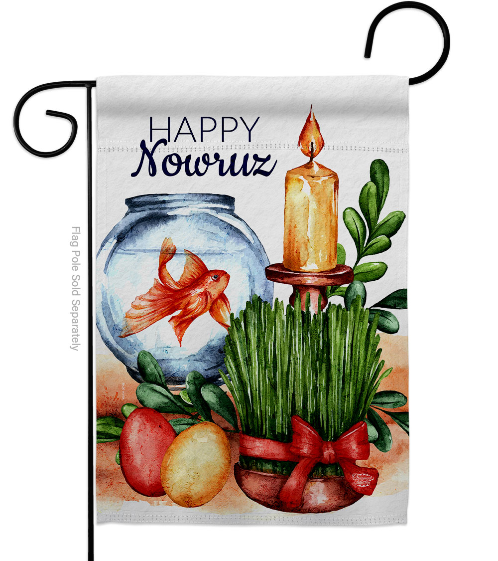 Nowruz Celebration Double-Sided Garden Flag, Multi Color