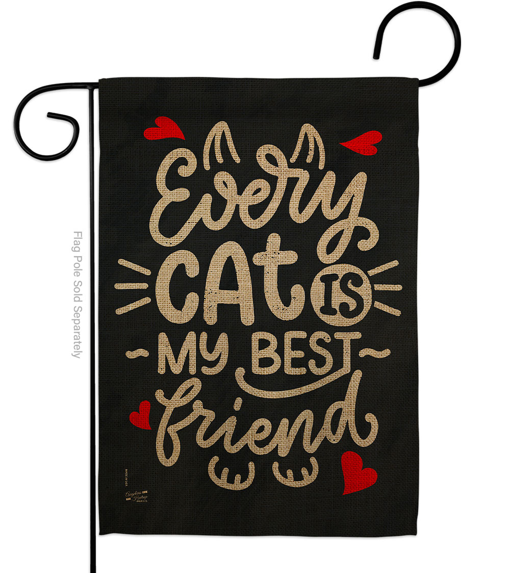 G135221-BO Every Cat Animals 13 x 18.5 in. Double-Sided Decorative Vertical Garden Flags for House Decoration Banner Yard Gift