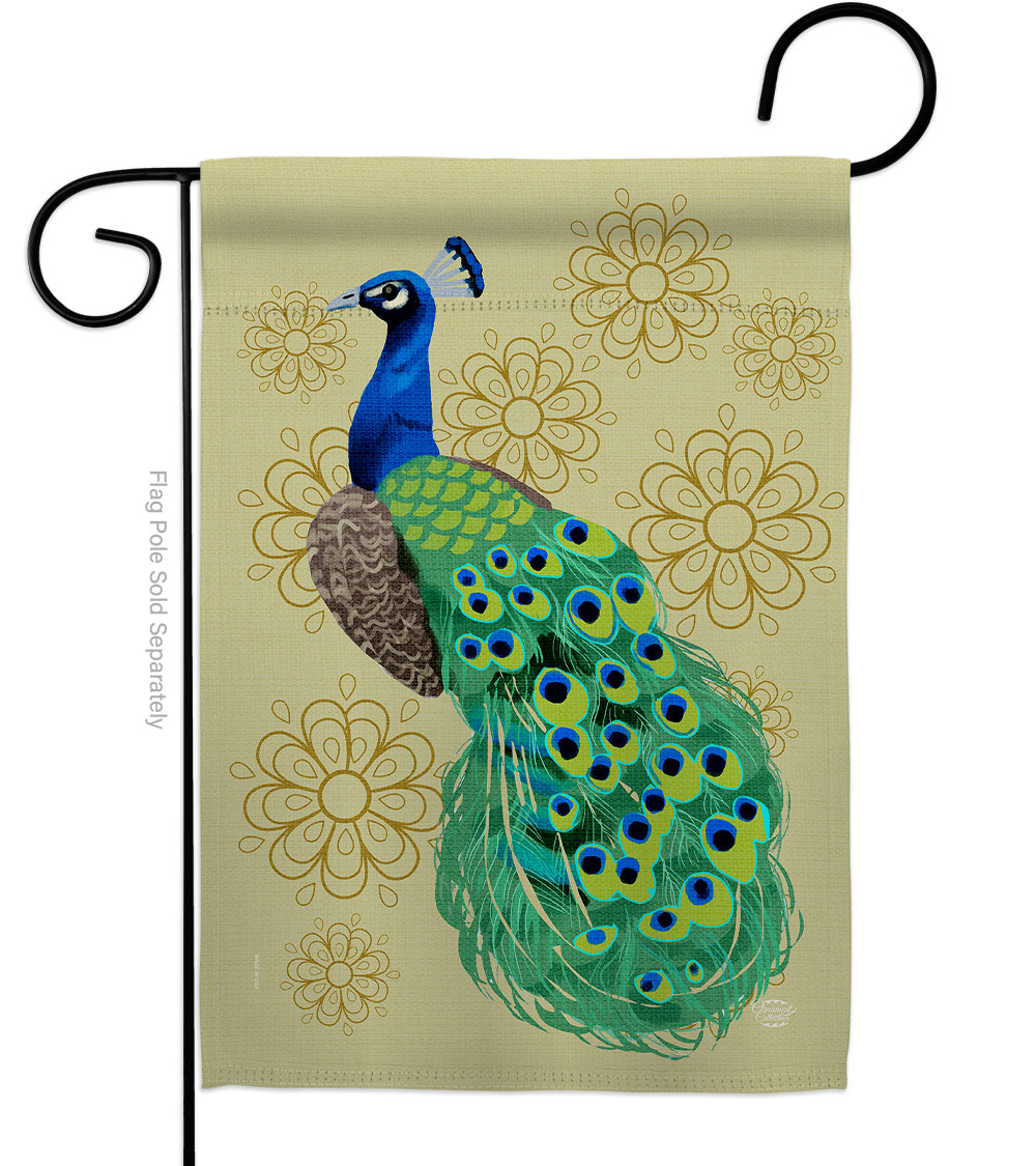 Peacock Animals Bird 13 x 18.5 in. Double-Sided Decorative Vertical Garden Flags for House Decoration Banner Yard Gift