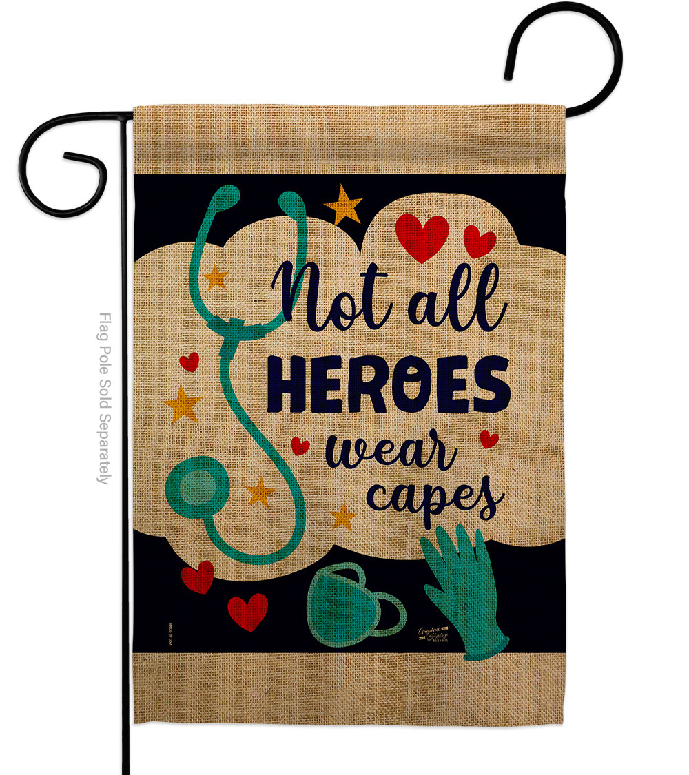 G135206-BO Our Heroes First Responders EMT 13 x 18.5 in. Double-Sided Decorative Vertical Garden Flags for House Decoration Banner Yard Gift