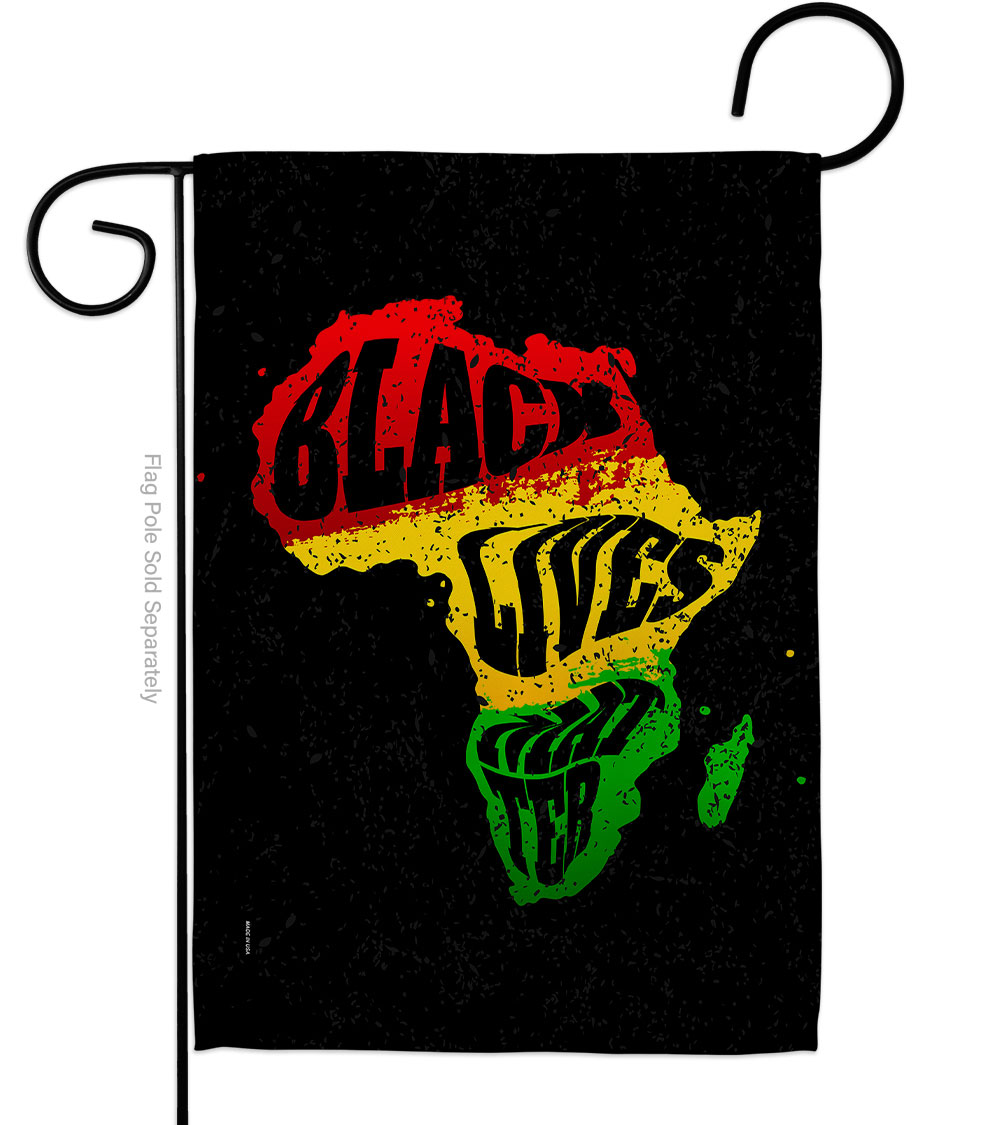 13 x 18.5 in. Cant Breathe BLM Black History Lives Matter Double-Sided Decorative Vertical Garden Flags - House Decoration Banner Yard Gift