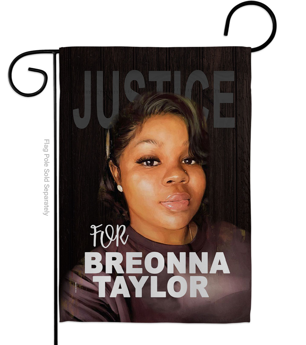 13 x 18.5 in. Justice Lives Matter Black History Double-Sided Decorative Vertical Garden Flags - House Decoration Banner Yard Gift