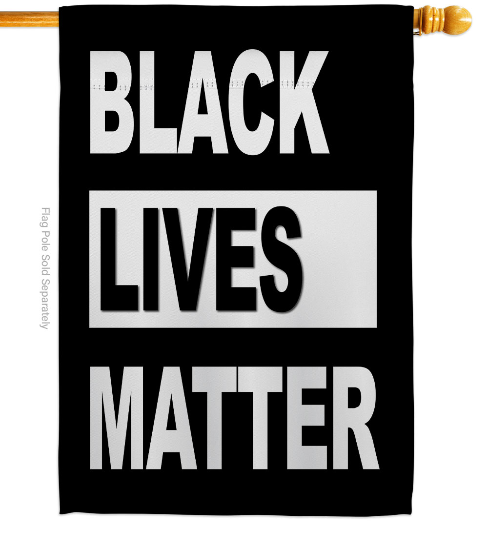 28 x 40 in. BLM Civil Rights Black History Lives Matter Double-Sided Decorative Vertical House Flags - Decoration Banner Garden Yard Gift