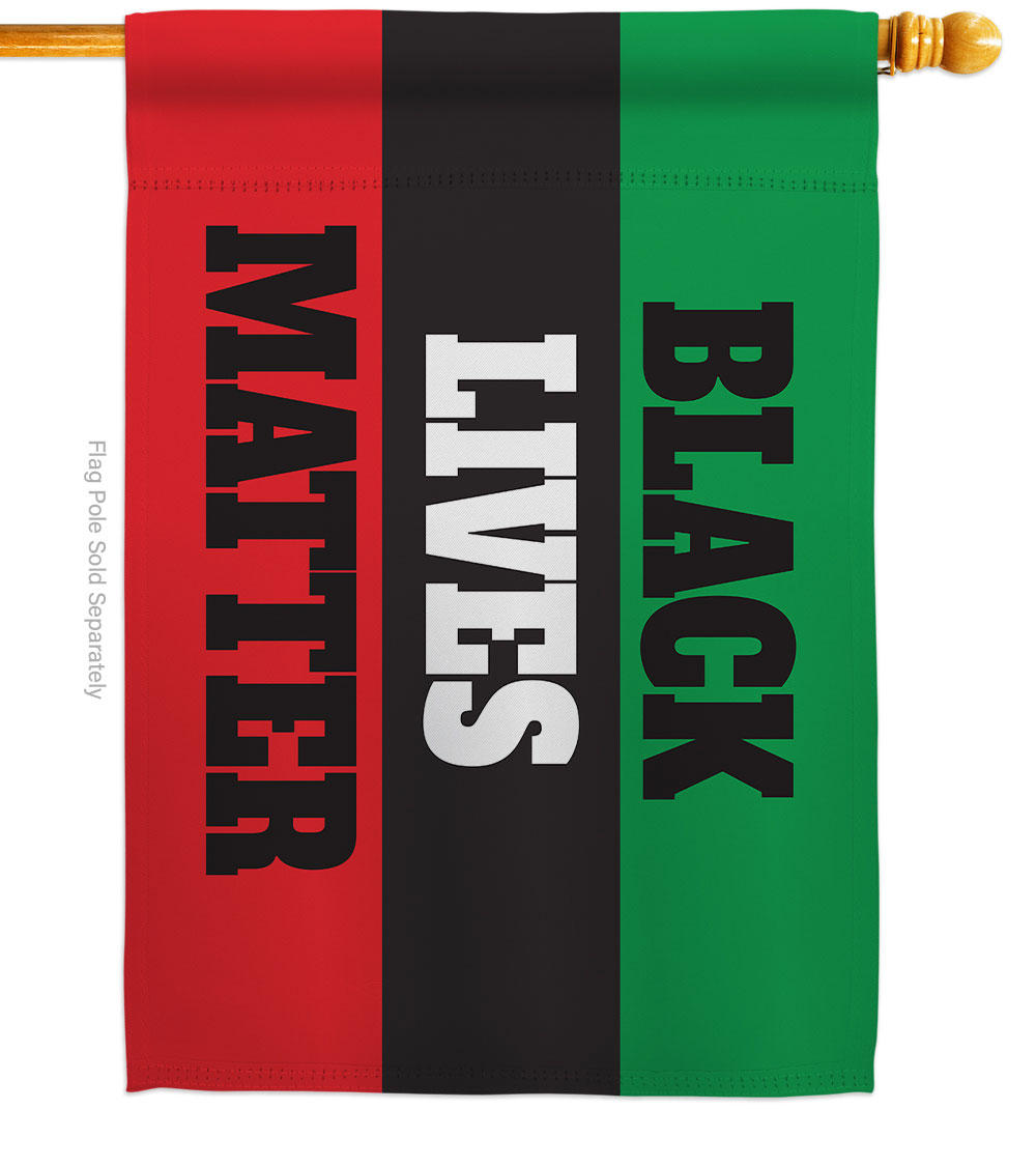 28 x 40 in. Cant Breathe BLM Black History Lives Matter Double-Sided Decorative Horizontal House Flags - Decoration Banner Garden Yard Gift