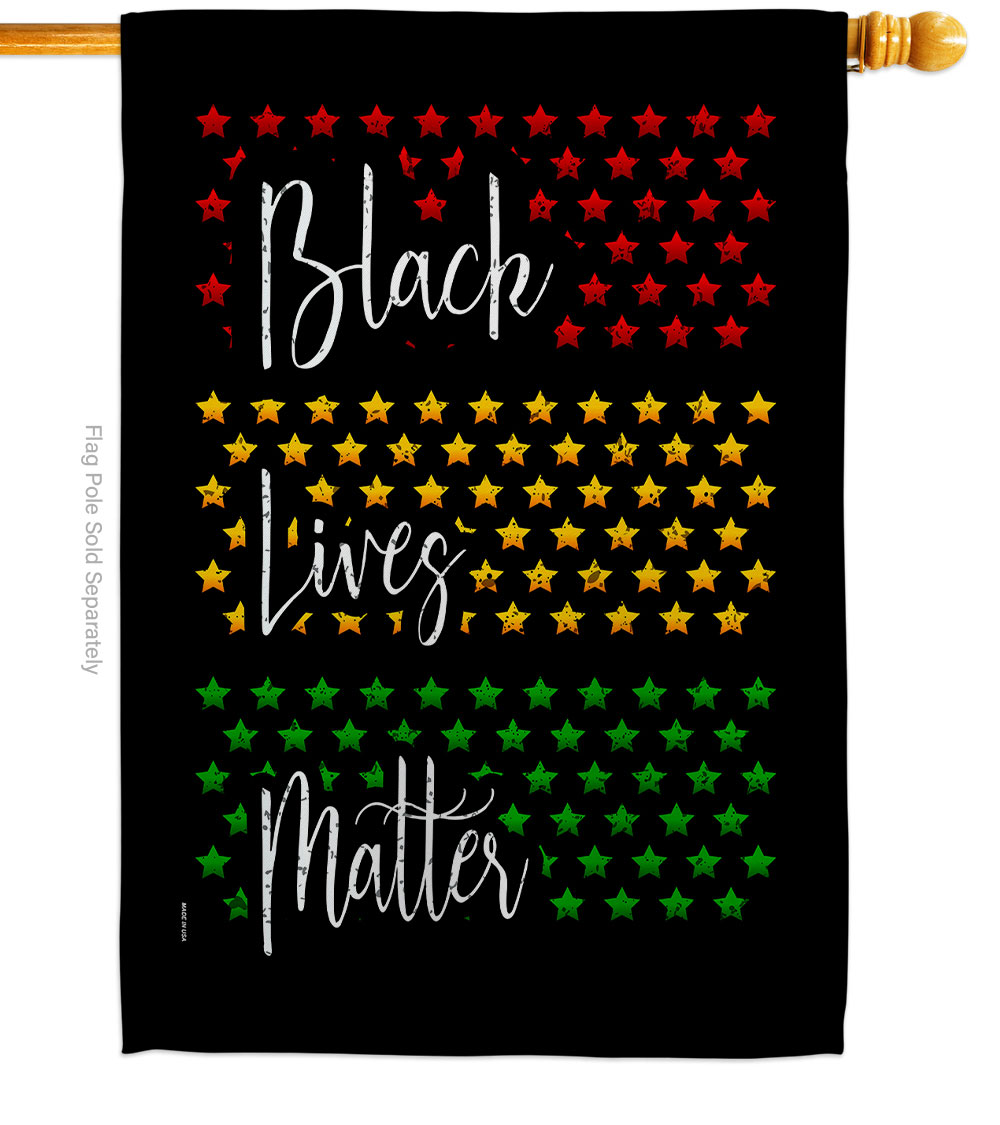 28 x 40 in. I Cant Breathe Black History Lives Matter Double-Sided Decorative Vertical House Flags - Decoration Banner Garden Yard Gift