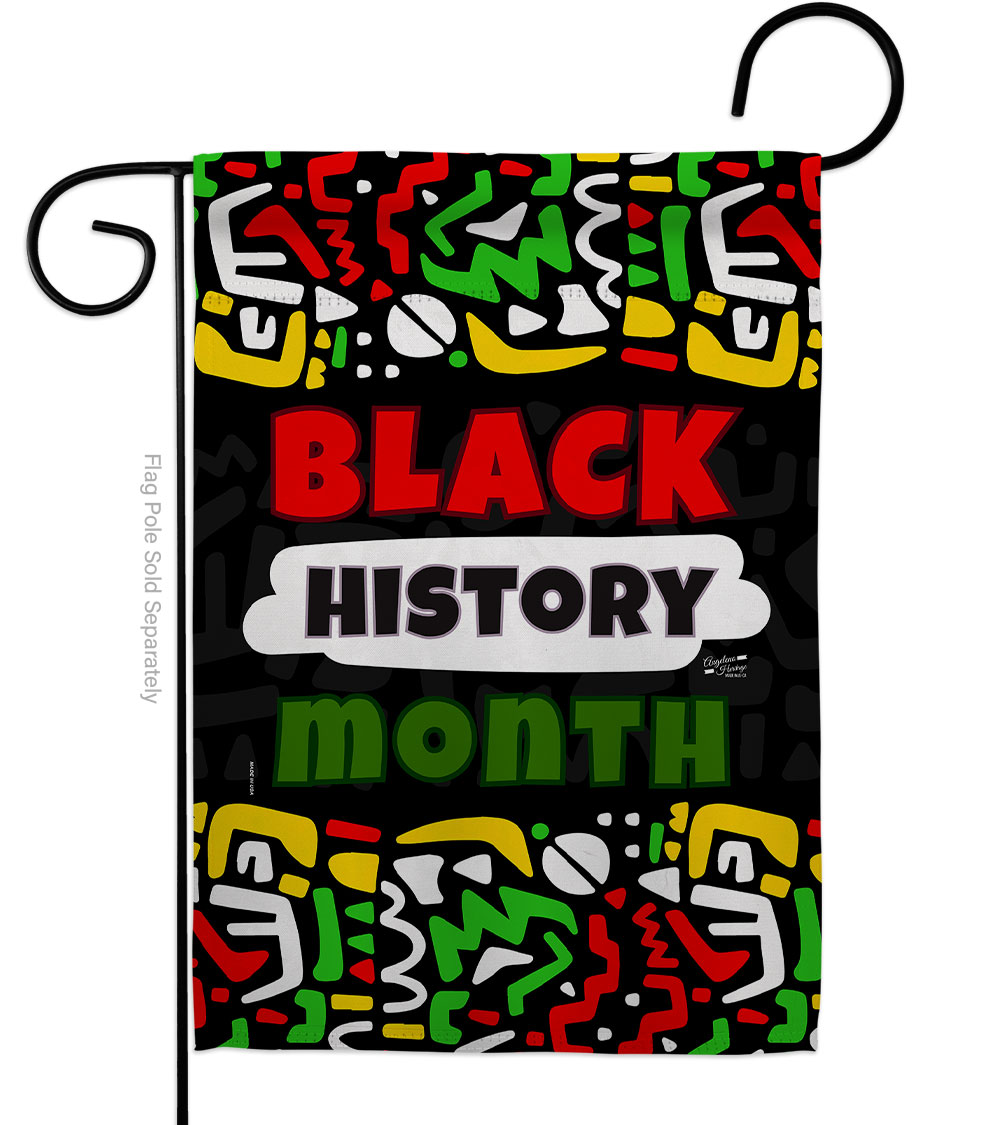13 x 18.5 in. Celebrate Black History Lives Matter Double-Sided Decorative Vertical Garden Flags - House Decoration Banner Yard Gift
