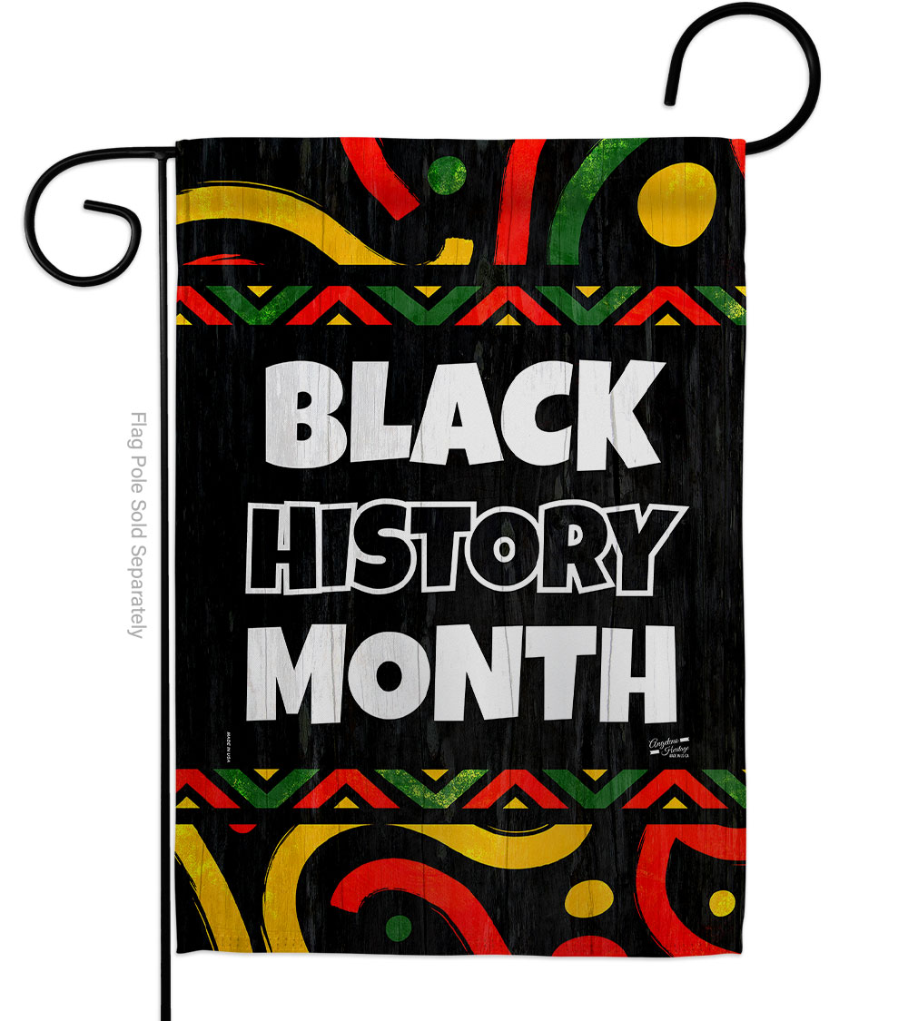 13 x 18.5 in. Hornoring Black History Lives Matter Double-Sided Decorative Vertical Garden Flags - House Decoration Banner Yard Gift