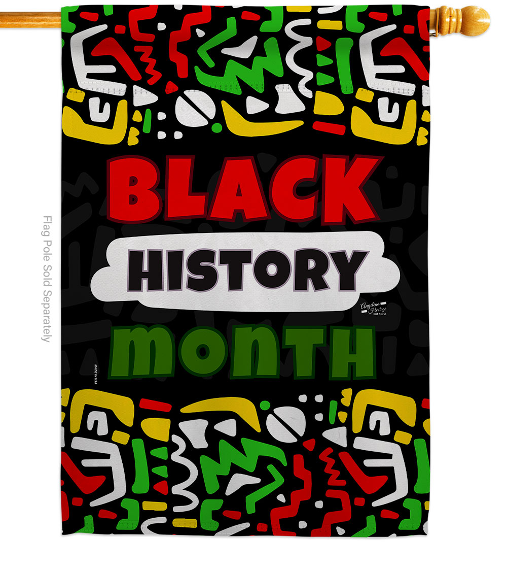 28 x 40 in. Celebrate Black History Lives Matter Double-Sided Decorative Vertical House Flags - Decoration Banner Garden Yard Gift